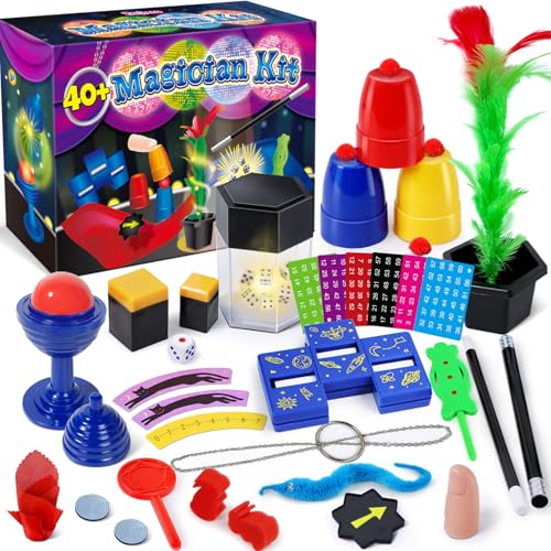 PATIFEED Magic Kit for Kids Ages 6-12 – 40+ Tricks with Step-by-Step Instructions