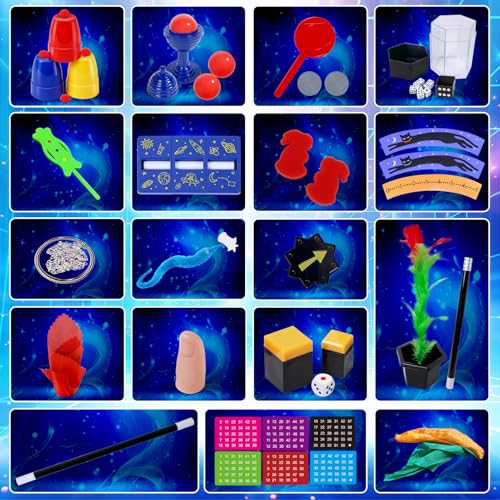 PATIFEED Magic Kit for Kids Ages 6-12 – 40+ Tricks with Step-by-Step Instructions