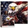 Patriotic 1000-Piece Jigsaw Puzzle – American Flag & Bald Eagle by Tucocoo