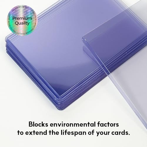 pa:v 75PT Extra-Rigid Top Loaders, 25 Pack – Ultra Clear Hard Plastic Card Sleeves for Trading Cards, Sports Cards & Collectibles