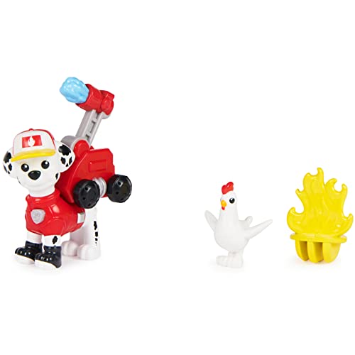 PAW Patrol Big Hero Puppies Marshall Figure with Snap-On Drone & Rescue Animal