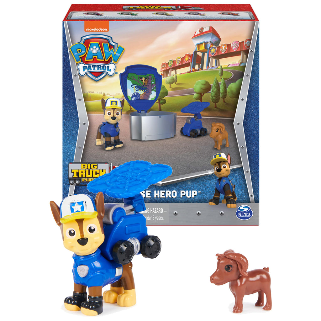 Paw Patrol Big Truck Pups Chase Action Figure with Rescue Drone and Command Pod