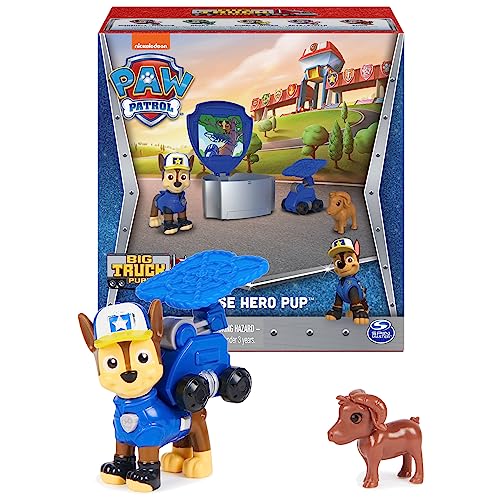 Paw Patrol Big Truck Pups Chase Action Figure with Rescue Drone and Command Pod