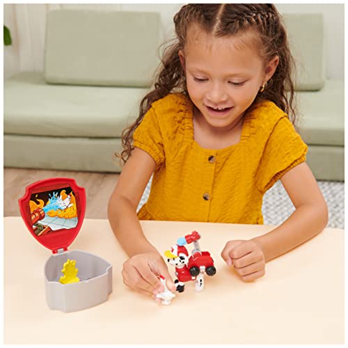 PAW Patrol Big Truck Pups Marshall Action Figure with Clip-On Drone & Command Pod, Ages 3+