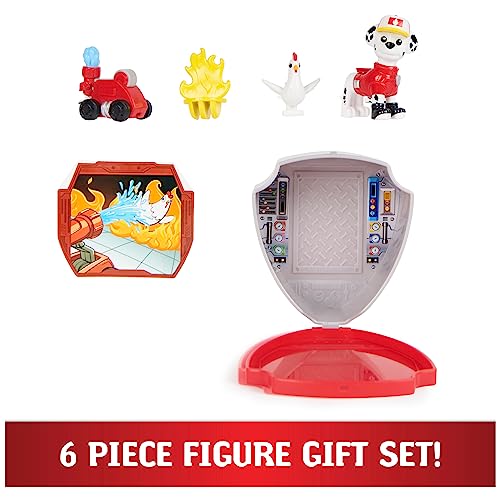 PAW Patrol Big Truck Pups Marshall Action Figure with Clip-On Drone & Command Pod, Ages 3+