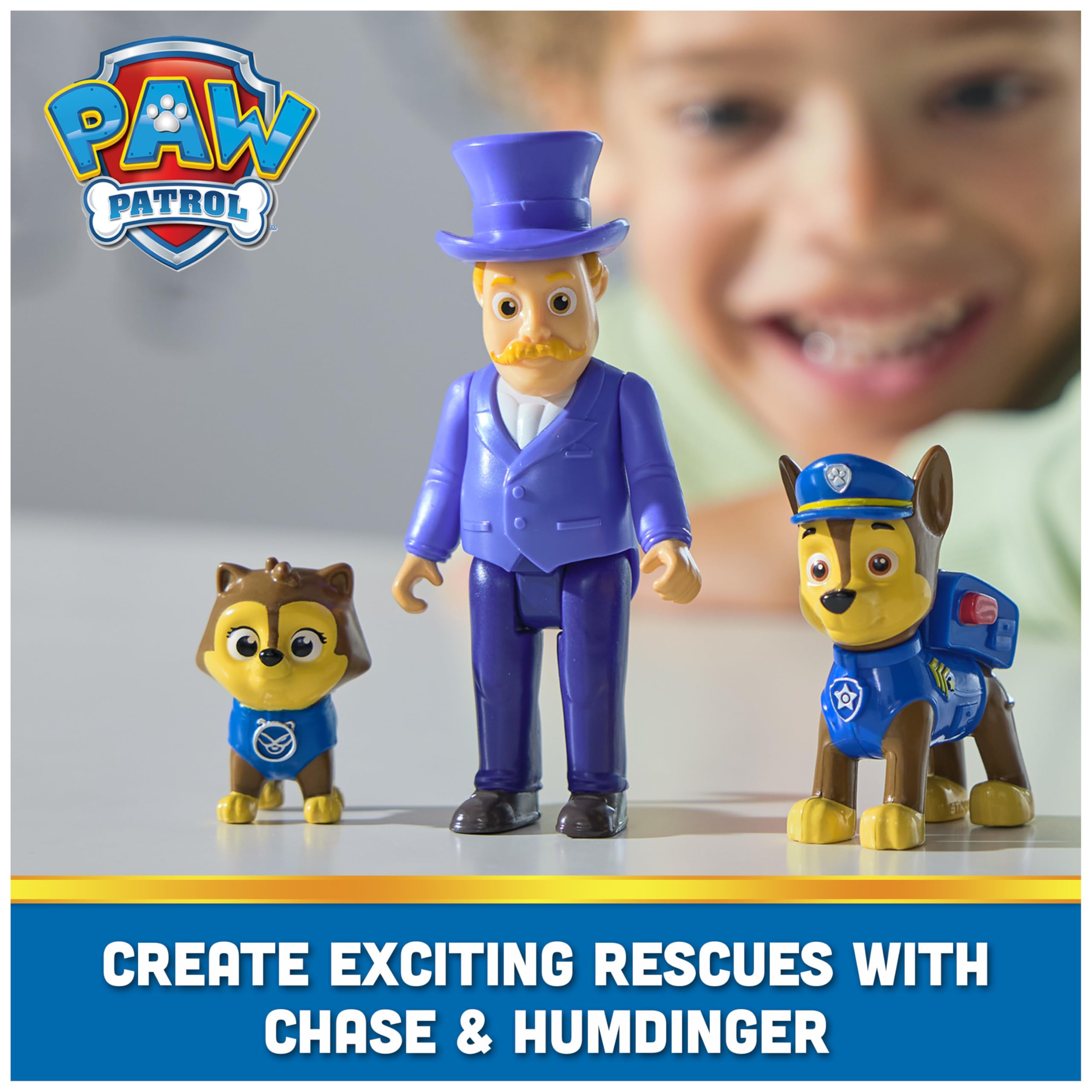 Paw Patrol Chase, Mayor Humdinger & Cat Chase 3-Figure Set for Ages 3+