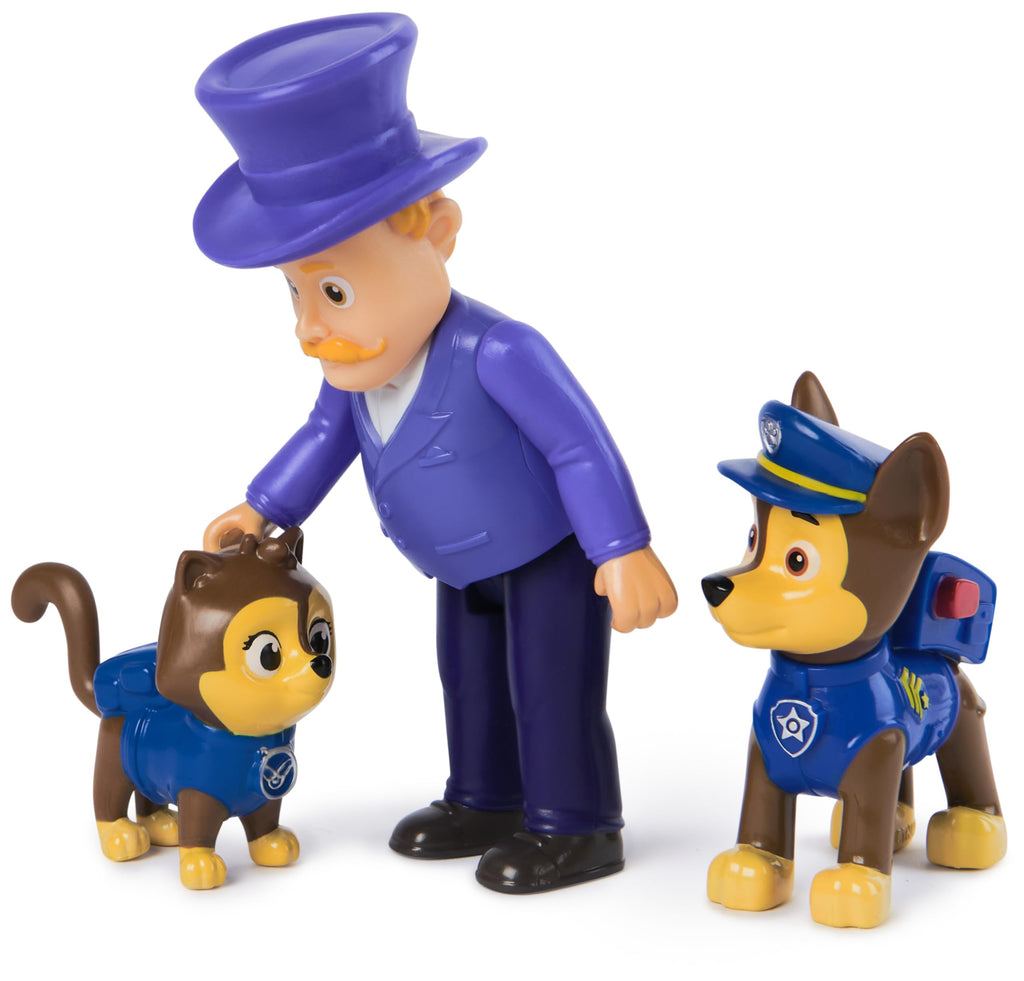 Paw Patrol Chase, Mayor Humdinger & Cat Chase 3-Figure Set for Ages 3+