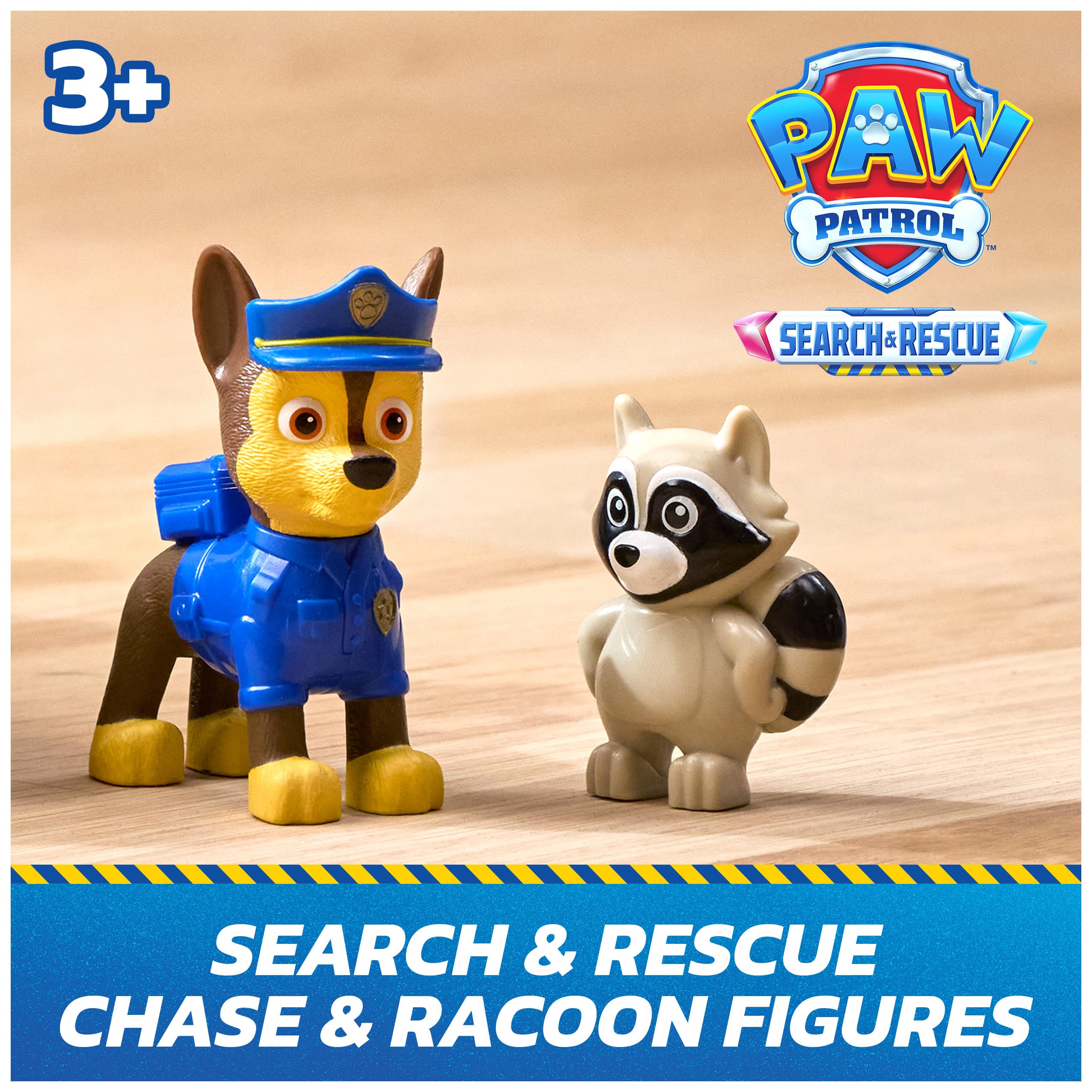 PAW Patrol Chase Rescue Cruiser – Police Car with Pull-Back Action, 2 Figures, Ages 3+
