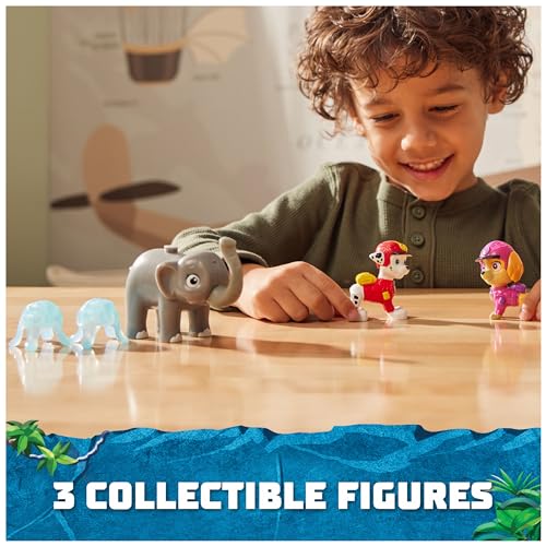 PAW Patrol Jungle Pups Marshall & Skye Action Figures with Elephant Projectile Launcher