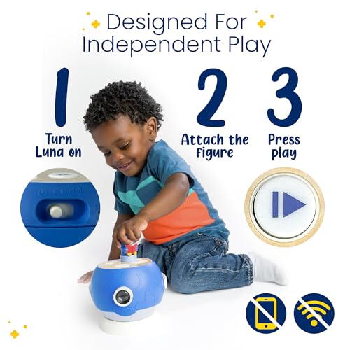 PAW Patrol Marshall Figurine Cartridge – 5 Stories & 5 Songs for Luna Storytime Projector, Ages 3+