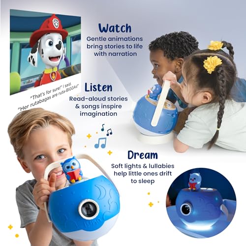 PAW Patrol Marshall Figurine Cartridge – 5 Stories & 5 Songs for Luna Storytime Projector, Ages 3+