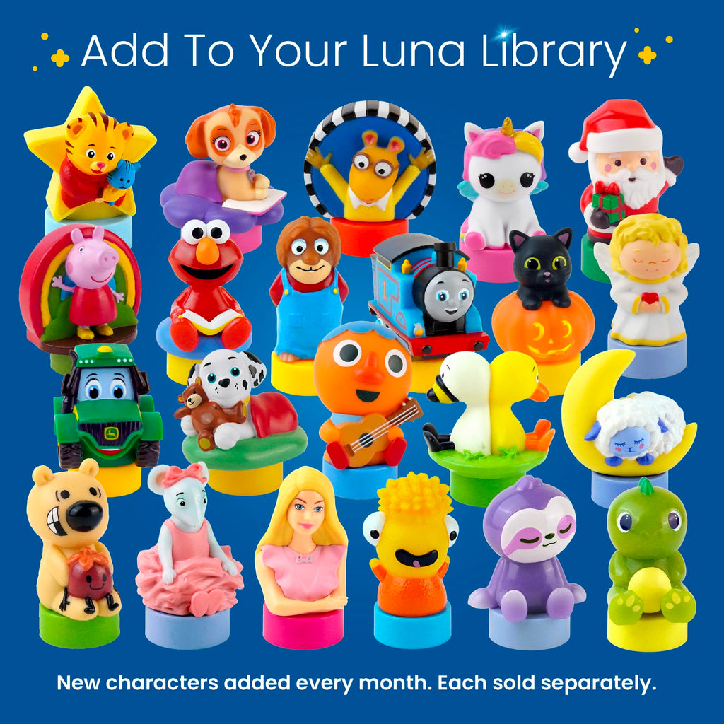 PAW Patrol Marshall Figurine Cartridge – 5 Stories & 5 Songs for Luna Storytime Projector, Ages 3+