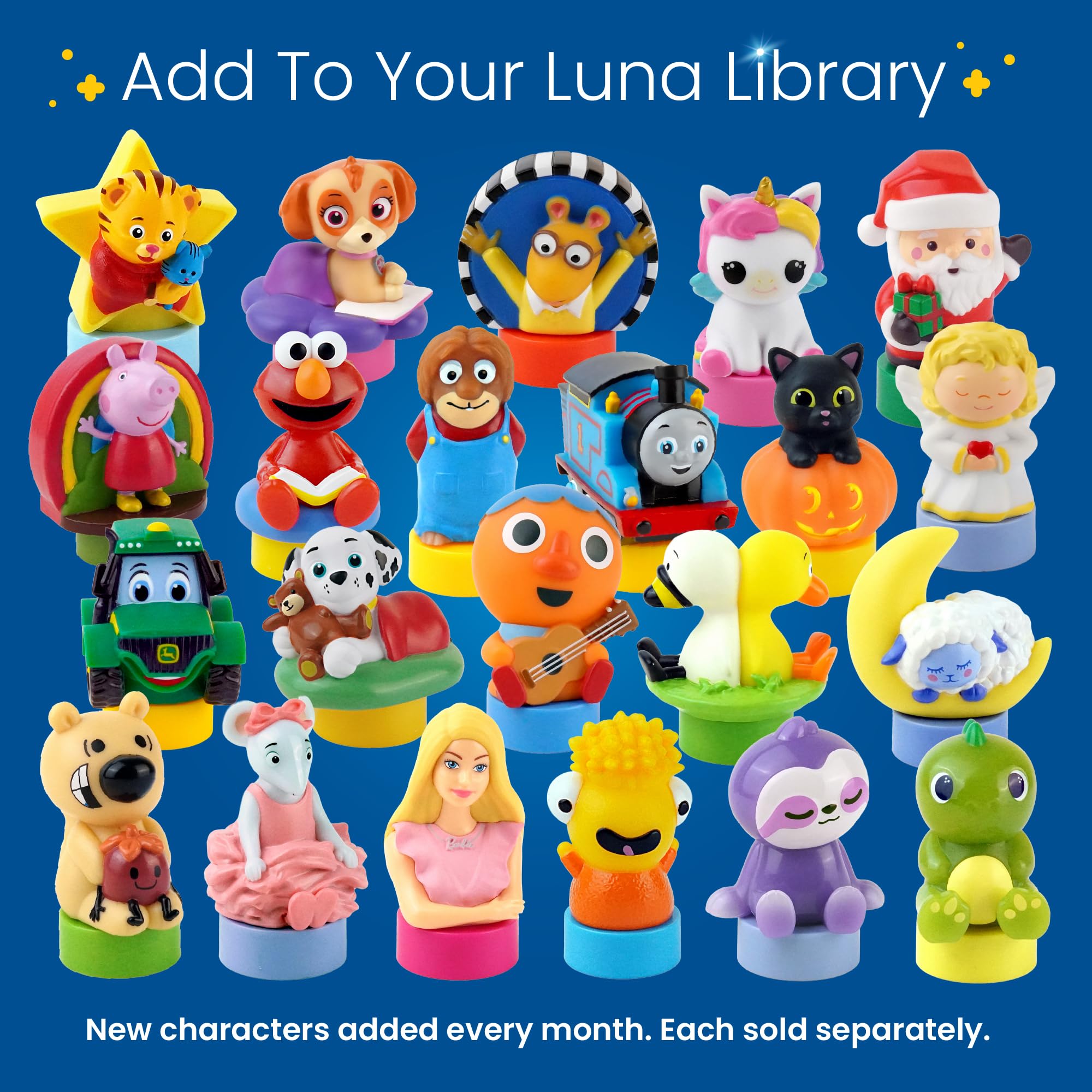 PAW Patrol Marshall Figurine Cartridge – 5 Stories & 5 Songs for Luna Storytime Projector, Ages 3+