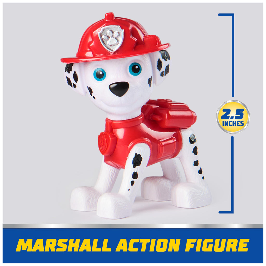 Paw Patrol Marshall's Firetruck Toy Vehicle with Collectible Action Figure, Sustainably Made, Ages 3+