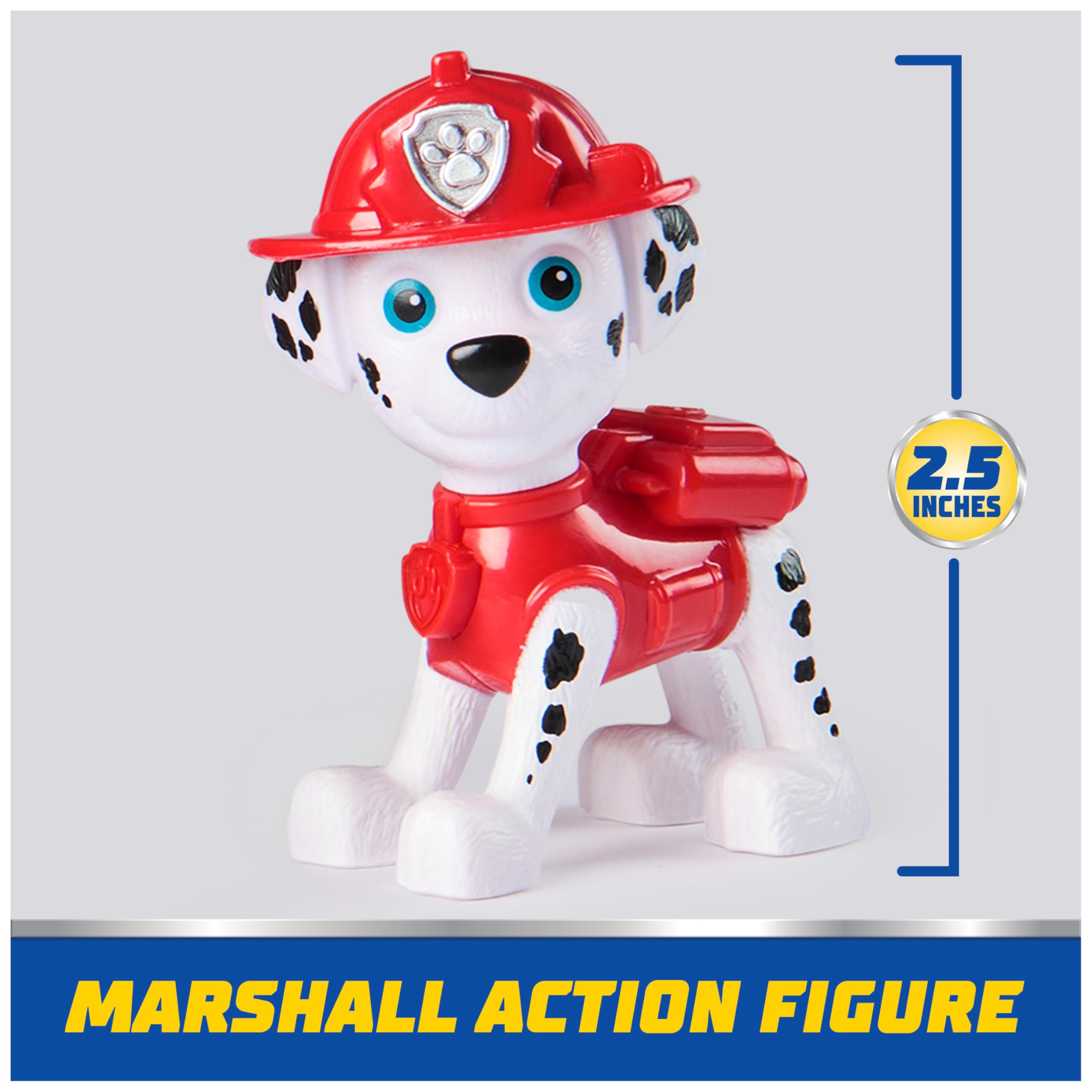 Paw Patrol Marshall's Firetruck Toy Vehicle with Collectible Action Figure, Sustainably Made, Ages 3+