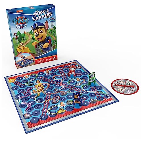 PAW Patrol Pups 'N Ladders Board Game – Spin Master Family Game for Ages 4+