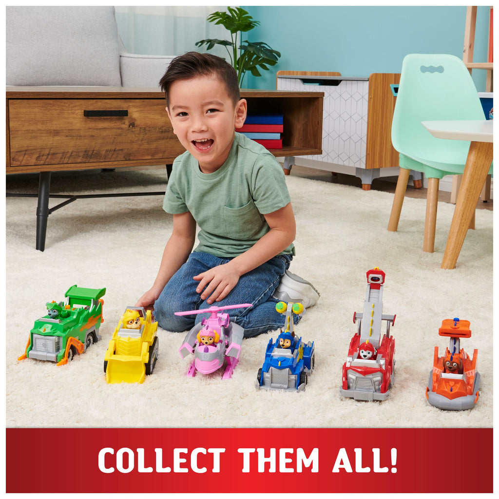 Paw Patrol Rescue Knights Rubble Transforming Toy Car and Figure Set - Ages 3+