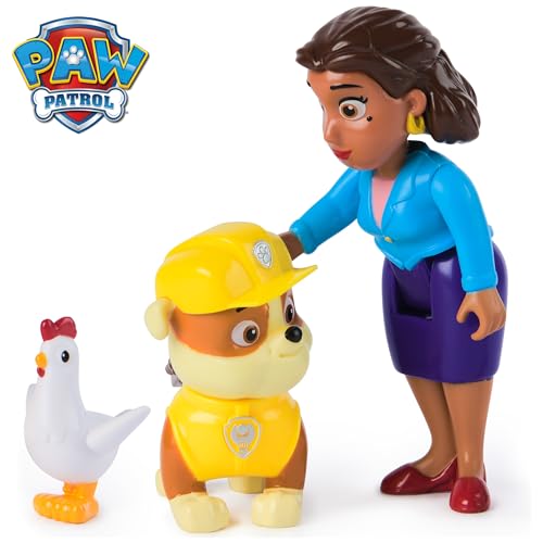 PAW Patrol Rubble, Mayor Goodway & Chickaletta 3-Pack – Official Toy Figures for Kids Ages 3+