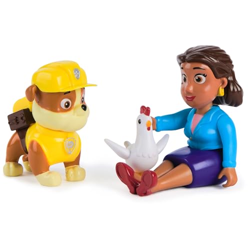 PAW Patrol Rubble, Mayor Goodway & Chickaletta 3-Pack – Official Toy Figures for Kids Ages 3+