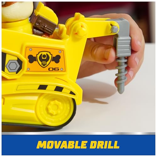Paw Patrol Rubble's Bulldozer Toy Truck – Collectible Figure, Recycled Plastic, Ages 3+