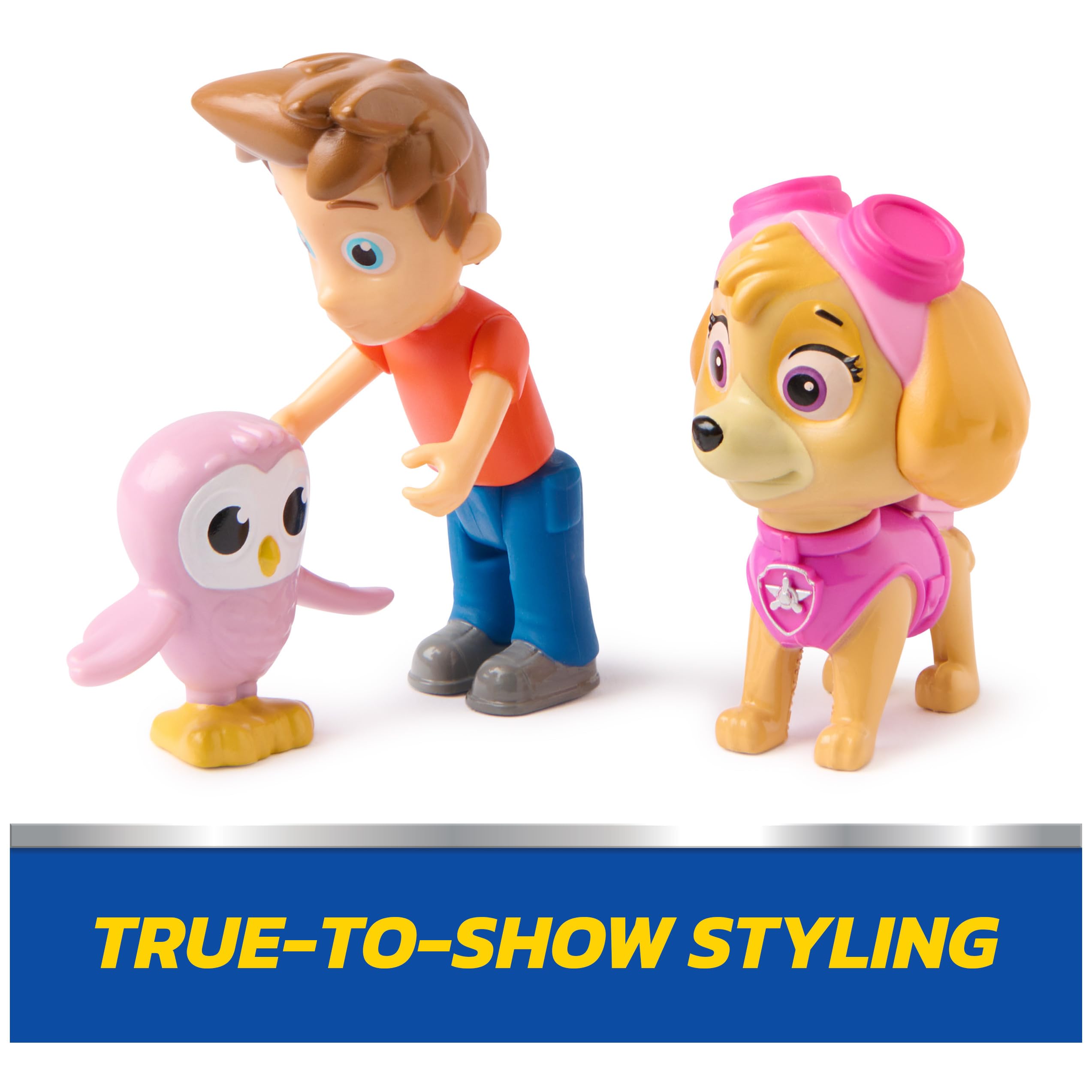 PAW Patrol Skye & Alex Porter Figure Pack with Lil Hootie - 3 Action Figures for Kids Ages 3+