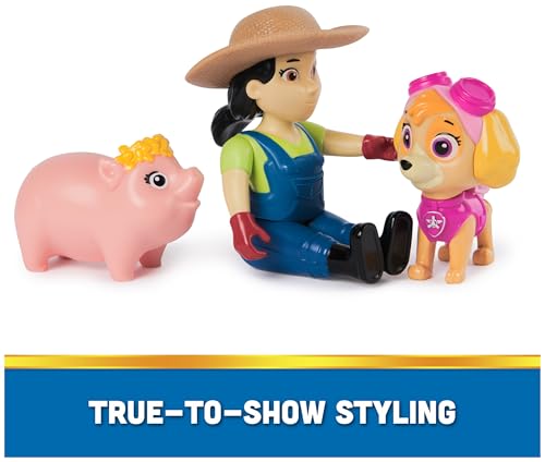 PAW Patrol Skye, Farmer Yumi & Piggie Action Figures – 3-Pack for Ages 3+