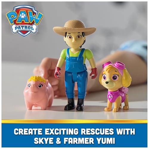 PAW Patrol Skye, Farmer Yumi & Piggie Action Figures – 3-Pack for Ages 3+