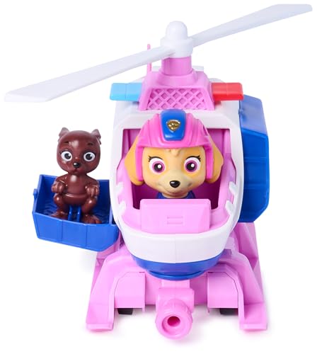 Paw Patrol Skye's Search & Rescue Helicopter with Pull-Back Motor, 15 cm, Includes Kangaroo Figure