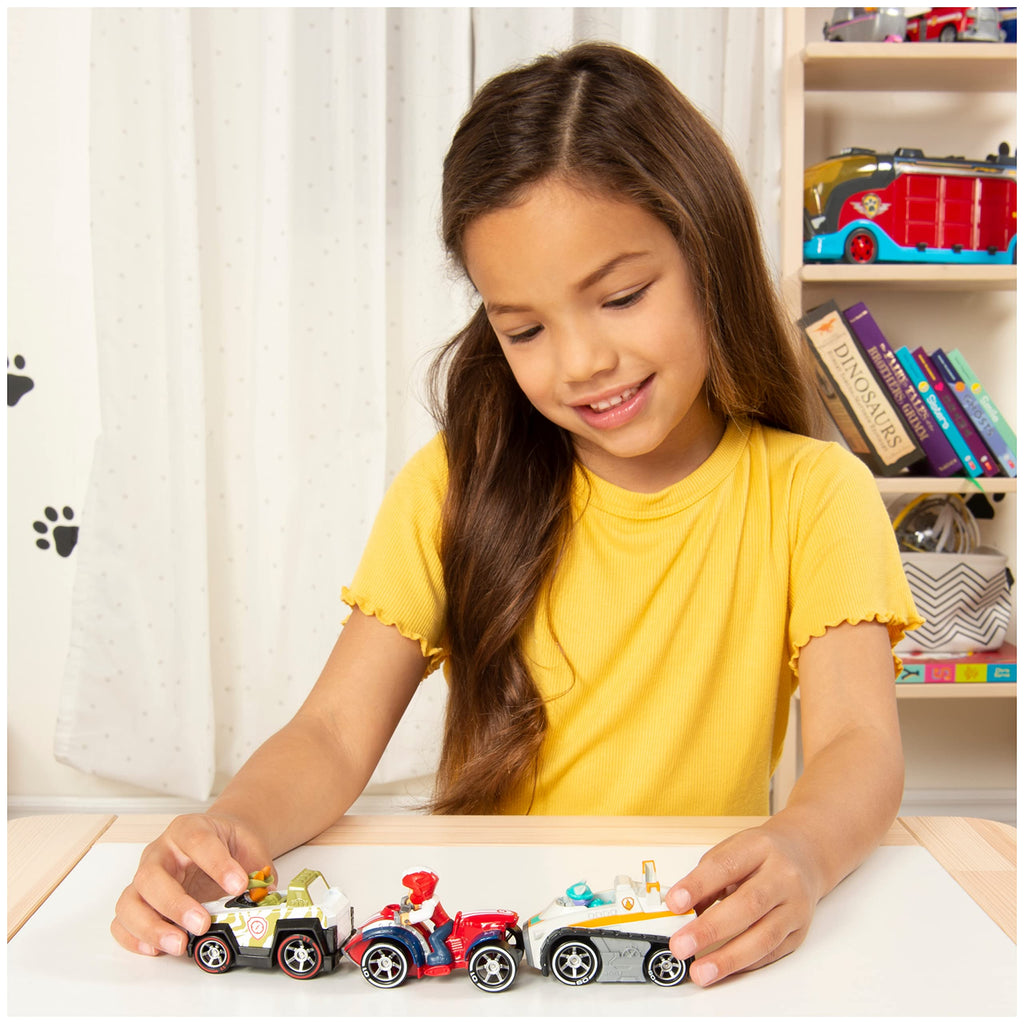 PAW Patrol True Metal Classic Pack – 3 Die-Cast 1:55 Scale Vehicles (Ryder, Everest, Tracker)