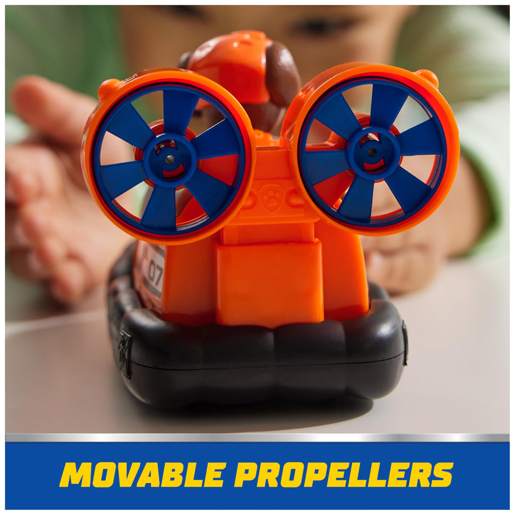 Paw Patrol Zuma's Hovercraft Toy Vehicle with Collectible Figure, Ages 3+