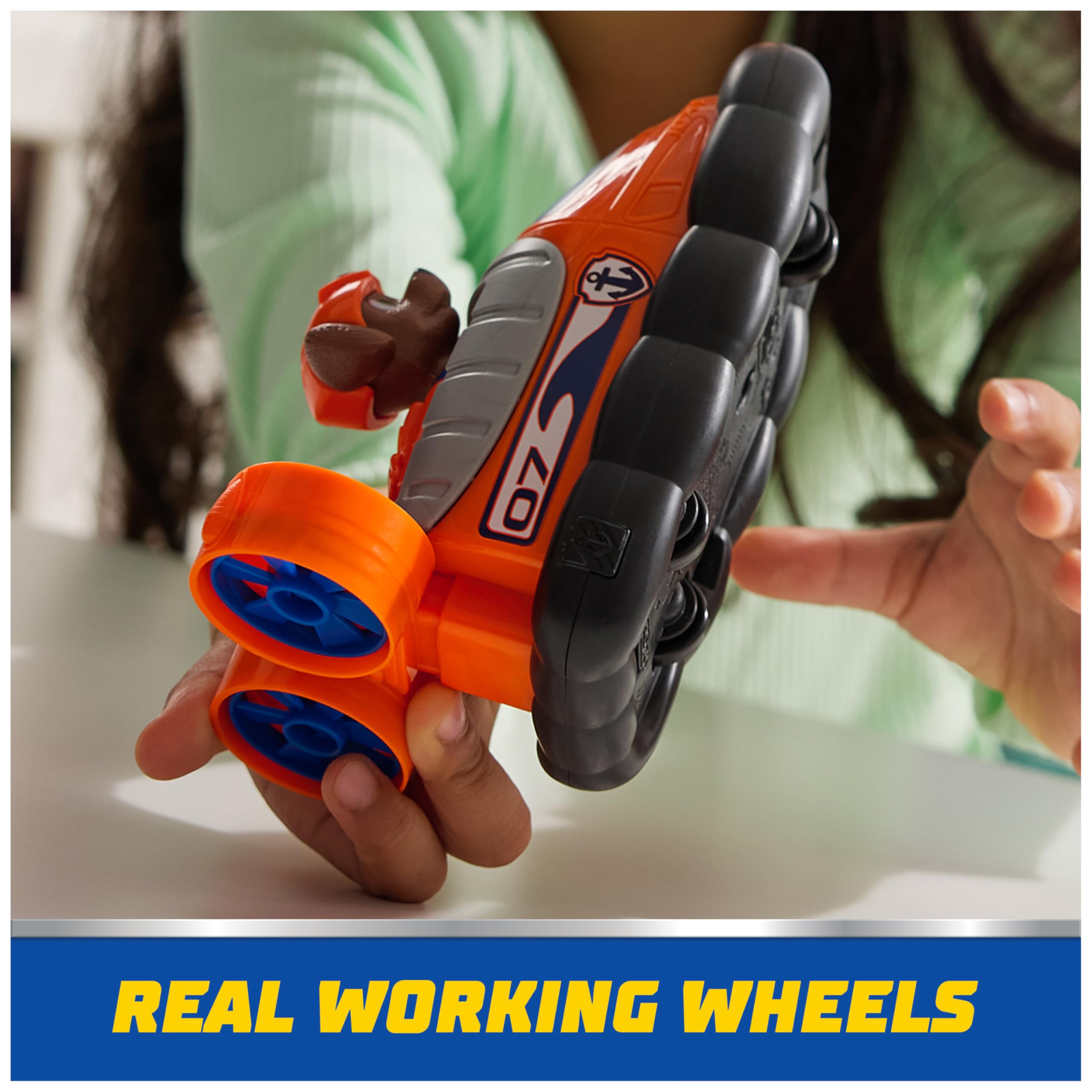 Paw Patrol Zuma's Hovercraft Toy Vehicle with Collectible Figure, Ages 3+
