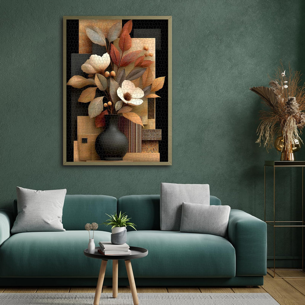 Pazzocenter 1000-Piece Flower Puzzle: Vase Floral Jigsaw for Adults – Beautiful Wall Decor