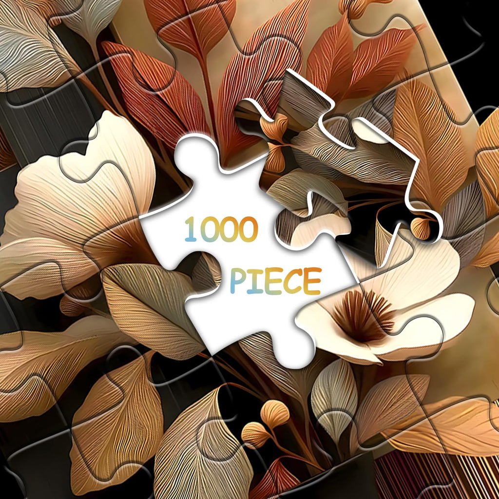 Pazzocenter 1000-Piece Flower Puzzle: Vase Floral Jigsaw for Adults – Beautiful Wall Decor