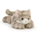 PEACH CAT Grey Cat Stuffed Animal – 5.9-Inch Weighted Plush Toy for Comfort and Decor