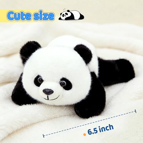 PEACH CAT Panda Stuffed Animal – 6.5-Inch Scented Weighted Plush Toy, Cute Gift for Kids