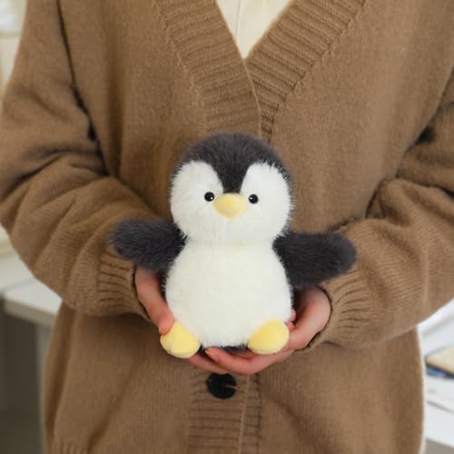 PEACH CAT Penguin Stuffed Animal – 5.9 Inch Weighted Plush Toy for Kids