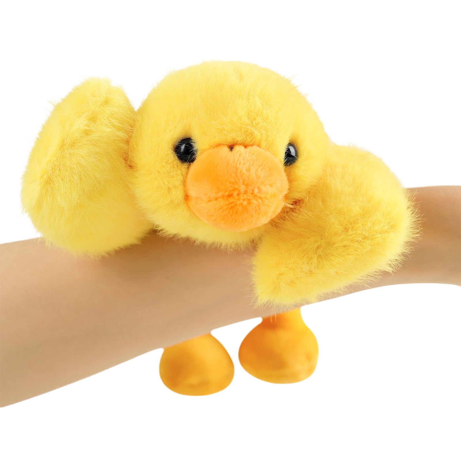 PEACH CAT Slightly Weighted Duck Plush Toy – 7.8 Inch Soft Stuffed Animal Pillow, Yellow