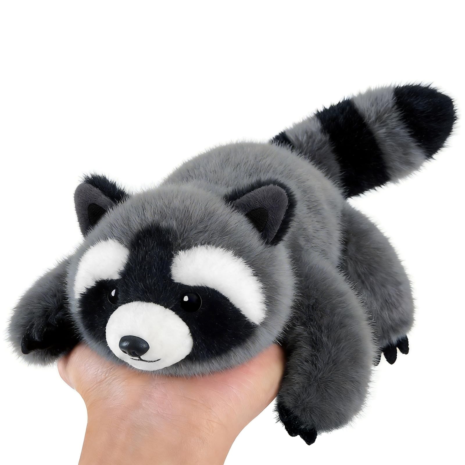 PEACH CAT Slightly Weighted Scented Raccoon Plush – 6.5 inch Cuddly Toy for Kids, Gift Box