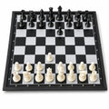 Pedolini Medium Travel Chess Set: 9.7" Magnetic Folding Board with Built-in Storage