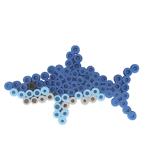 Perler Bead Shark Activity Kit – 2000 Fuse Beads for 9 Shark Crafts, Ages 6+