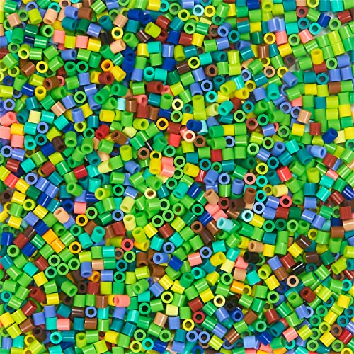 Perler Dinosaur Fuse Bead Bucket Kit – 5000 Beads, 22 Colors, 2 Pegboards