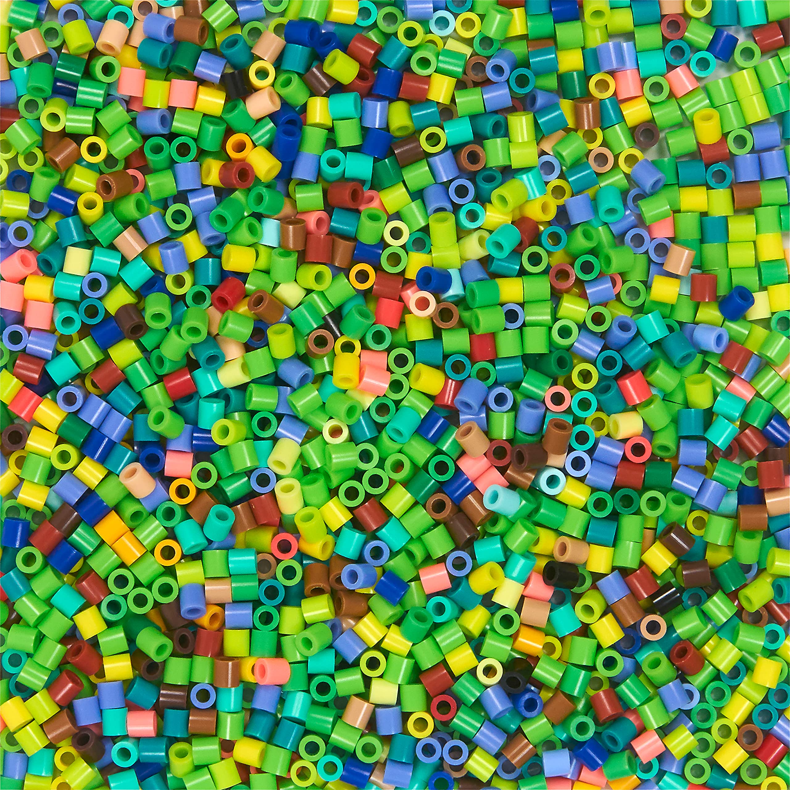 Perler Dinosaur Fuse Bead Bucket Kit – 5000 Beads, 22 Colors, 2 Pegboards