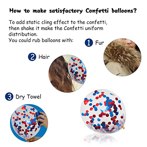 PERPAOL 140-Piece Red, White & Blue Balloon Garland Arch Kit – Patriotic Party Decor for Graduation, 4th of July, Nautical & More