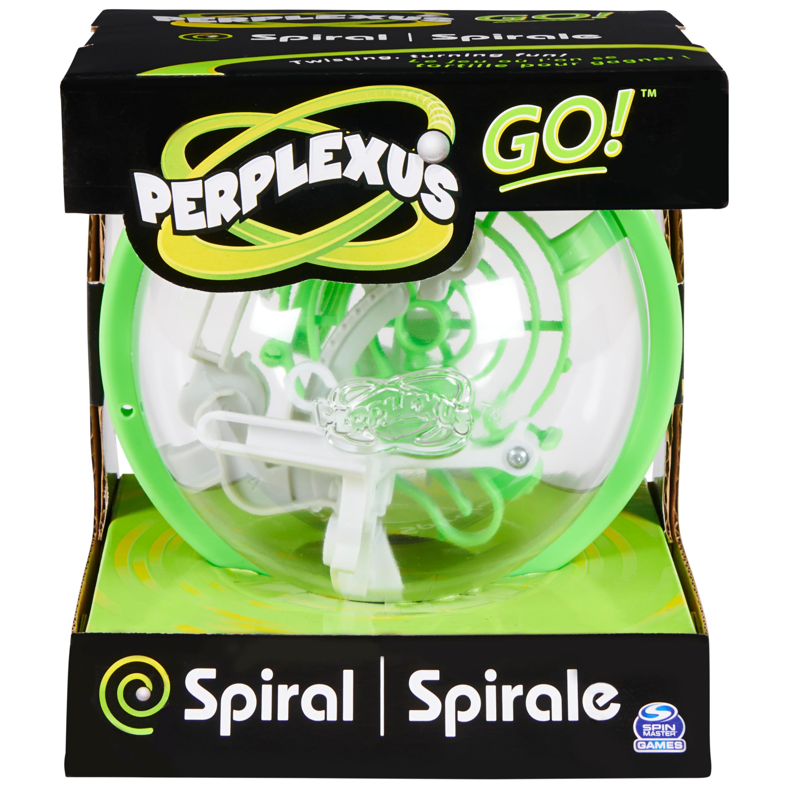 Perplexus GO Spiral - Compact 3D Puzzle Maze Game with 35 Obstacles
