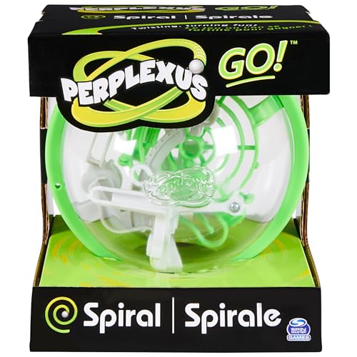 Perplexus GO Spiral - Compact 3D Puzzle Maze Game with 35 Obstacles