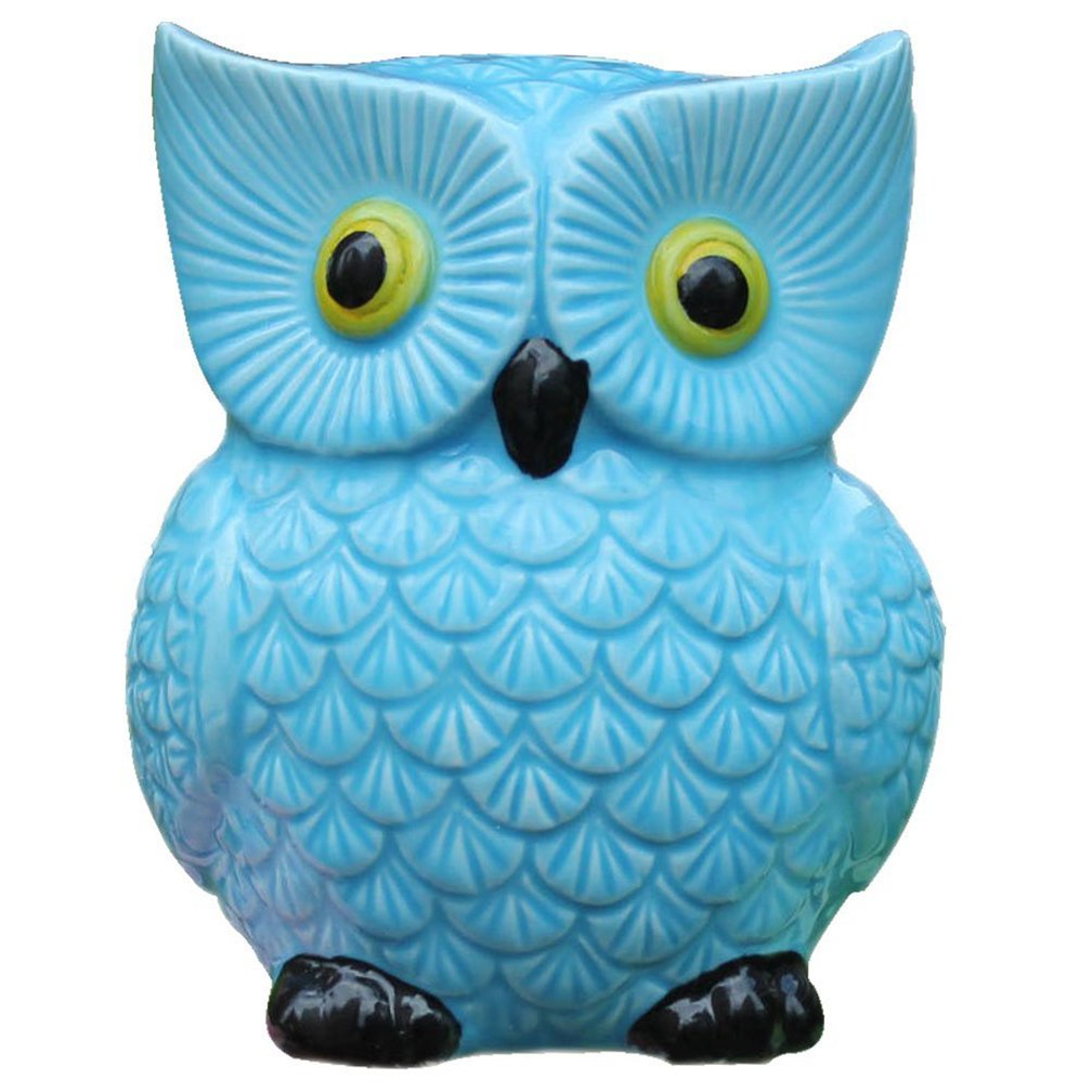 Personalized Ceramic Owl Piggy Bank – Handcrafted Money Saving Bank for Kids