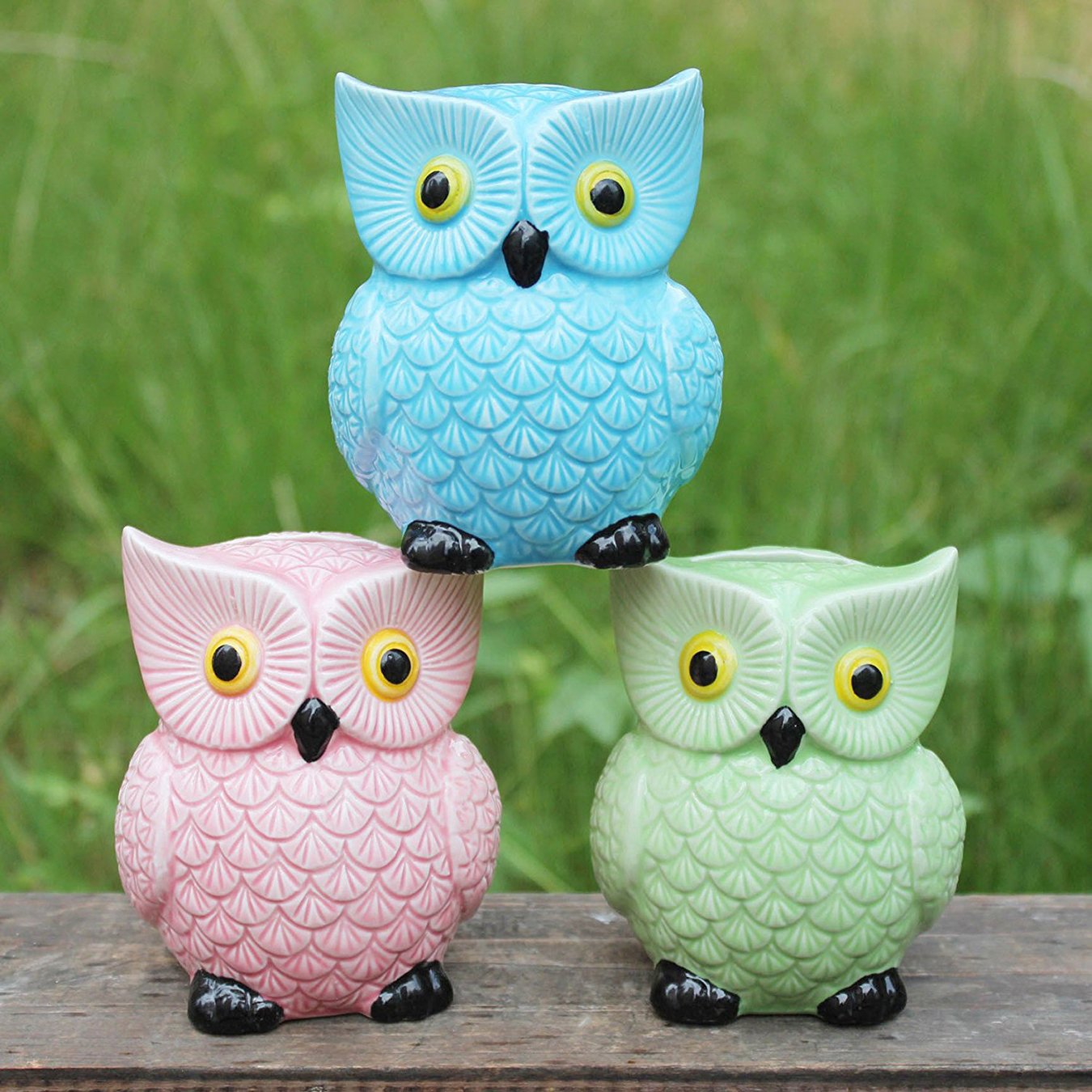 Personalized Ceramic Owl Piggy Bank – Handcrafted Money Saving Bank for Kids