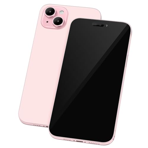 Perusha Metallic Dummy Phone Compatible with iPhone 15 Pro Max/15 Plus - Non-Working Display Model (Pink Blackscreen)