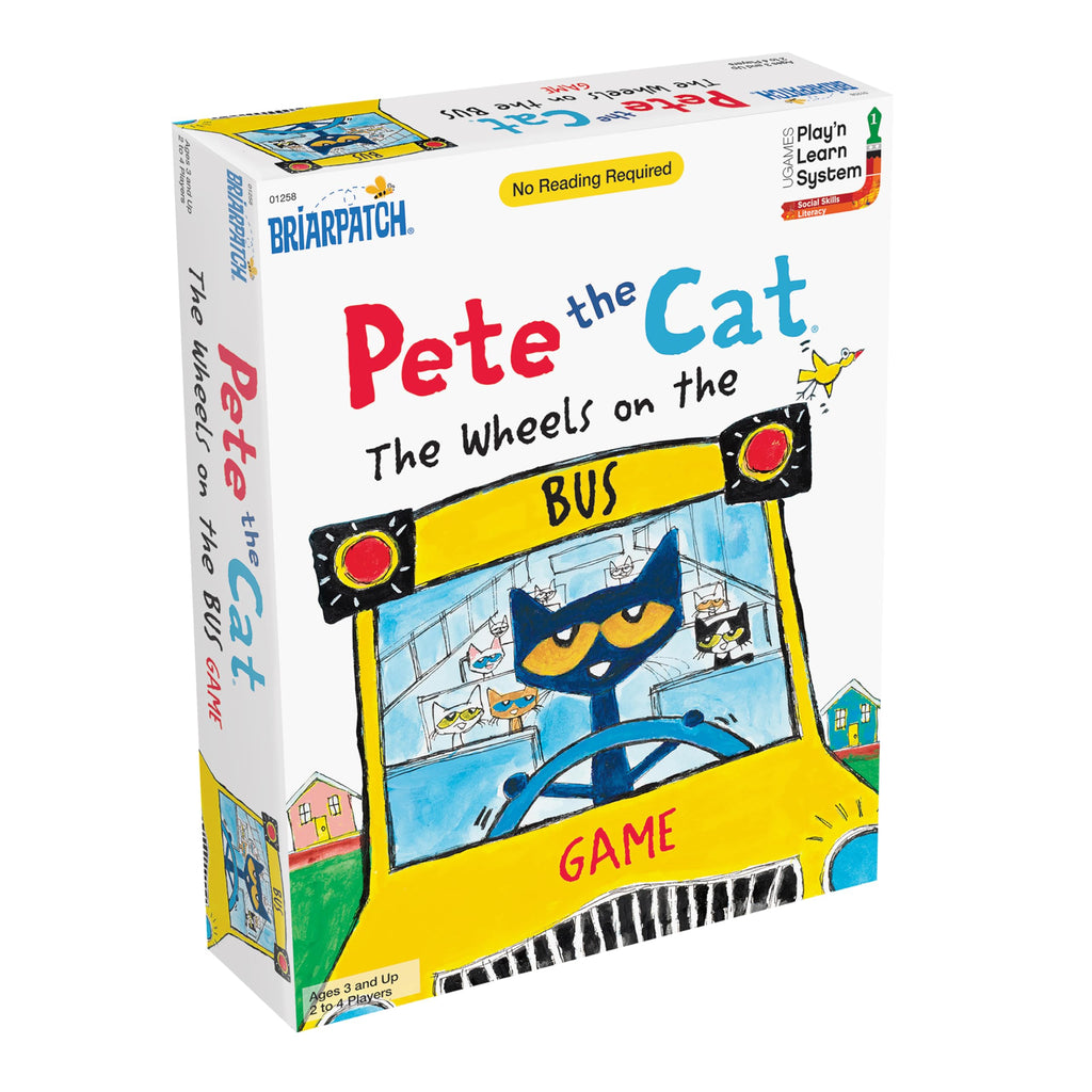 Pete the Cat Wheels on the Bus Cooperative Board Game for Kids Ages 3+ | Briarpatch