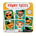 Petit Collage Funny Face Magnetic Travel Game – 100+ Silly Combinations, Ages 4+, Portable Tin